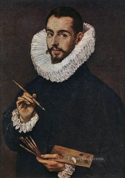  Manuel Pintura - Retrato de los artistas Hijo Jorge Manuel Manierismo Renacimiento español El Greco